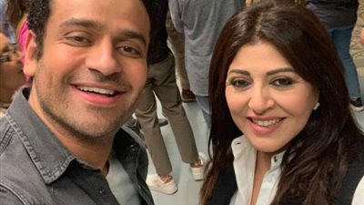 شاهد.. عمر السعيد برفقة هالة صدقي من كواليس ”ليه لأ”