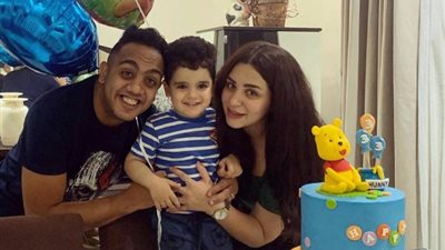 أوس أوس يحتفل بعيد ميلاد نجله وهذه رسالته له