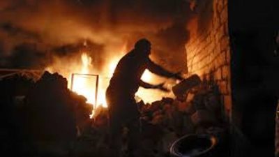 الأرمن يحرقون منازلهم  في كاراباخ قبل ان يتركوها للأتراك والأذربيجانيين