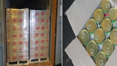 ضبط شحنة كبيرة من عقار الكبتاجون بنظام الترانزيت بميناء دمياط البحرى