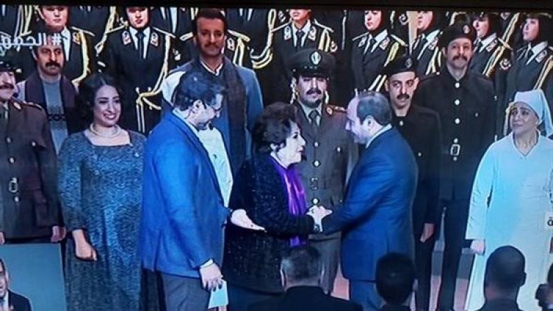 الرئيس السيسي وسميحة