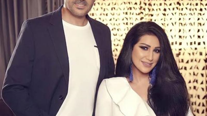 صابر الرباعي وزوجته