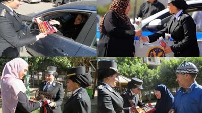 رجال الداخلية يشاركون المواطنين بالذكرى الـ72 لعيد الشرطة بالمحافظات