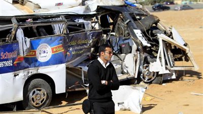 تفاصيل إنقلاب أتوبيس مدرسة بمنطقة الهرم