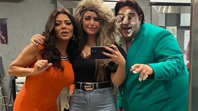 شيكو ورانيا يوسف وميرنا جميل من كواليس تصوير مسلسل ”اللعبة 2”