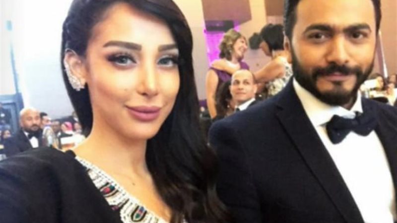 تامر حسني وبسمة بوسيل
