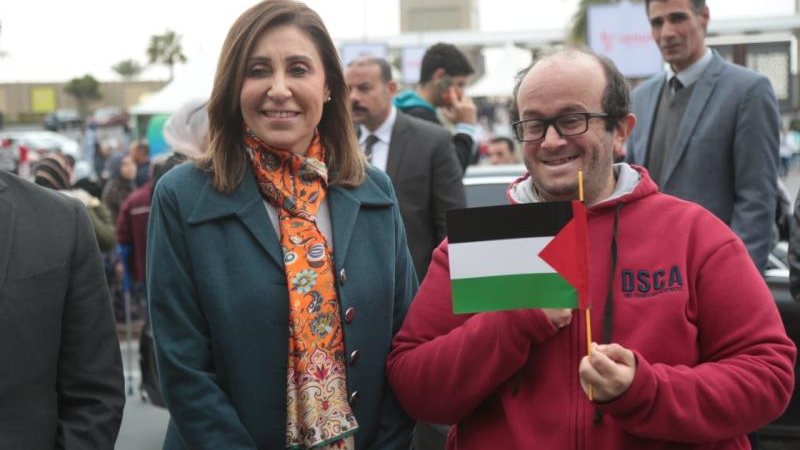 وزيرة الثقافة خلال