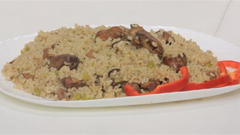 الأرز بالكبد والقوانص