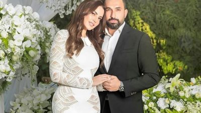 درة لزوجها: ”أنا محظوظة لوجودك في حياتي”