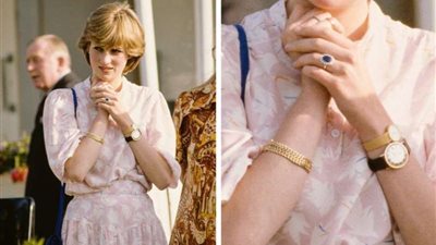 ساعة ذهبية أهداها تشارلز للأميرة ديانا قبل زفافهما ظلت ترتديها حتى وفاتها