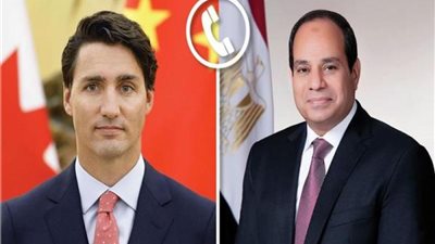 الرئيس السيسي يبحث أوضاع غزة في مكالمة هاتفية مع رئيس الوزراء الكندي