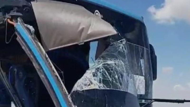 الحافلة بعد الحادث