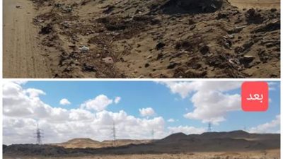 الجيزة ترفع 200 ألف طن مخلفات بمدخل مقلب شبرامنت العمومي