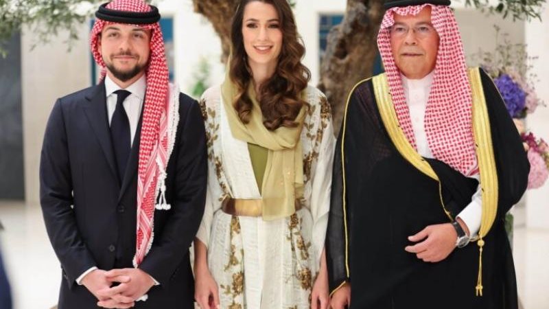الأميرة رجوة ووالدها