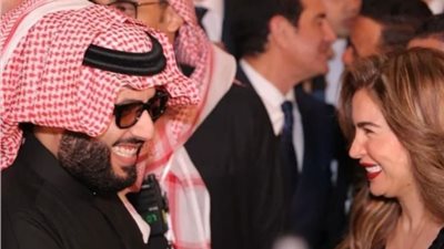 مي عز الدين تغازل تركي آل شيخ بكلمات رقيقة بعد حفل ليالي سعودية مصرية