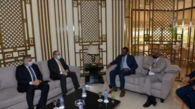وزير الطيران يبحث مع وزير النقل السودانى تعزيز التعاون المشترك