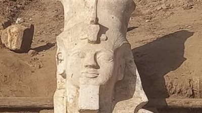 تفاصيل الكشف عن تمثال ضخم لرمسيس الثاني بالمنيا