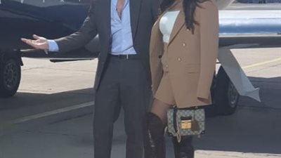 صورة.. أحمد زاهر ومي عمر في كواليس تصوير مسلسل ”لؤلؤ”