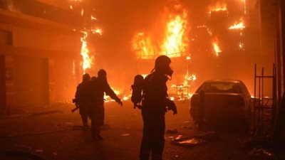 حريق استديو الأهرام.. 12 مصاباً بينهم 6 من أفراد الحماية المدنية