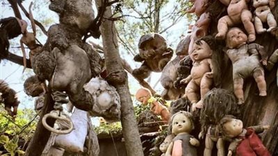 تتهامس مع بعضها وتنظر للمارين.. حكاية لعنة جزيرة الدمى المسكونة