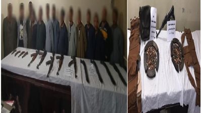 بالصور .. حملات أمنية مكبرة لضبط حائزى الأسلحة النارية غير المرخصة بأسيوط