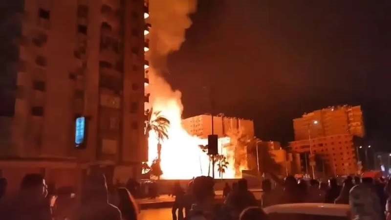 حريق استديو الاهرام