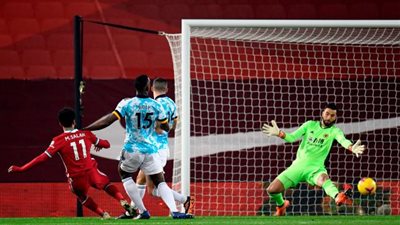 30 دقيقة محمد صلاح يضع ليفربول في المقدمة أمام ولفرهامبتون