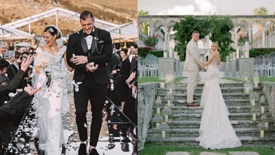 كورونا هي السبب.. تعرف على أفضل تصميمات فساتين زفاف المشاهير في عام 2020