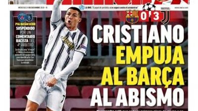 الصحف الإيطالية والأسبانية تبرز سقوط ميسي أمام رونالدو