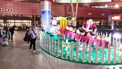 مطار شرم الشيخ يتزين لاستقبال ”الكريسماس”