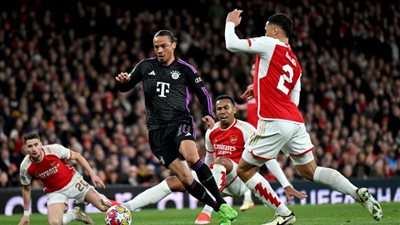 بايرن ميونخ يتقدم ضد أرسنال 2-1 في الشوط الأول بربع نهائي دوري الأبطال