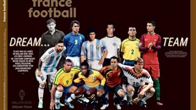 فرانس فوتبول تكشف عن تشكيل أعظم 11 لاعبا في تاريخ كرة القدم