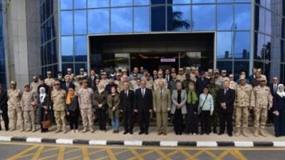 وفد أكاديمية ناصر العسكرية يتفقد خطوط الإنتاج بالهيئة العربية للتصنيع