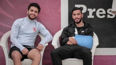 ناصر ماهر يظهر على هامش مران الأهلي