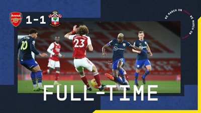 ساوثهامبتون يجبر أرسنال على التعادل (1_1) بالدوري الإنجليزي