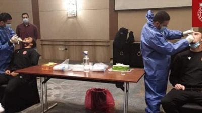 استعدادًا لمواجهة المقاولون.. النجم الساحلي يجري مسحة كورونا