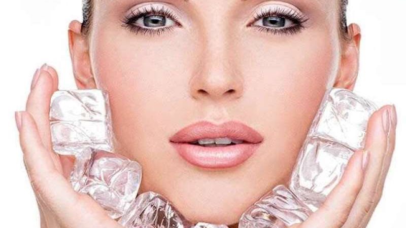 مكعبات الثلج لتثبيت