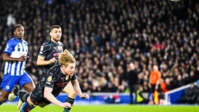 الدوري الإنجليزي.. مانشستر سيتي يتقدم بثلاثية نظيفة أمام برايتون في الشوط الأول