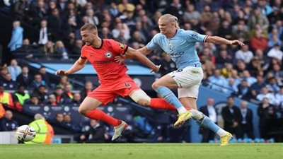 الدوري الإنجليزي.. مانشستر سيتي يتقدم علي برايتون برباعية نظيفة بعد 80 دقيقة