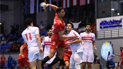 الترجي يتقدم علي الزمالك 16-11 في الشوط الأول بنهائى الكؤوس الأفريقية لكرة اليد