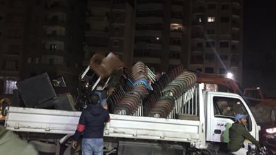 شاهد.. رفع 6850 حاله إشغال للمطاعم والمقاهي بالجيزة