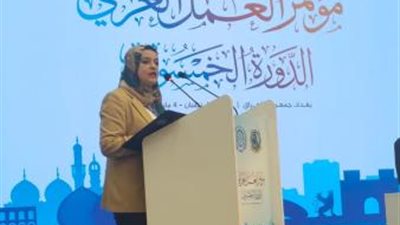 أبرزها فرص عمل للشباب.. نص كلمة «شحاته» بمؤتمر العمل العربي بالعراق