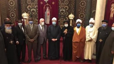وزيرا أوقاف مصر والسودان يتفقدان الكنيسة المعلقة