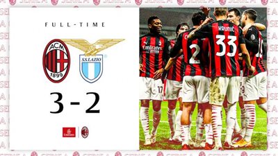 ميلان يحافظ على صدارته للدوري الإيطالي بفوز مثير على لاتسيو (3_2)