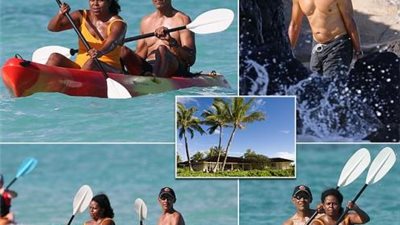 بعد إرهاق عام 2020.. باراك وميشيل أوباما بالمايوه في هاواي