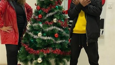 مي كساب تحتفل مع زوجها أوكا بأعياد الكريسماس