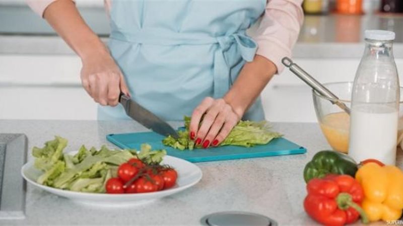تقطيع الطعام مسبقا