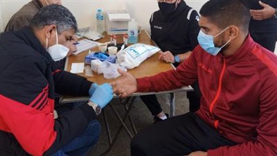 صور.. سيراميكا كليوباترا يخضع لرابيد تيست قبل مواجهة بيراميدز