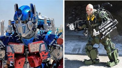 آخر تقاليع كورونا.. حكاية الشاب الذى تحول إلى «روبوت» بأغراض منزلية