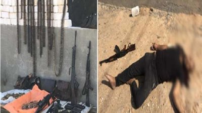 بالصور .. مصرع عنصر إجرامى شديد الخطورة بالجيزة وبحوزته أسلحة نارية وذخائر